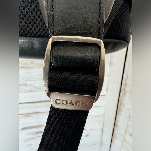 COACH HERITAGE SPORT LEATHER BACKPACK Brown/Gray/Black Distressed - Picture 11 of 14